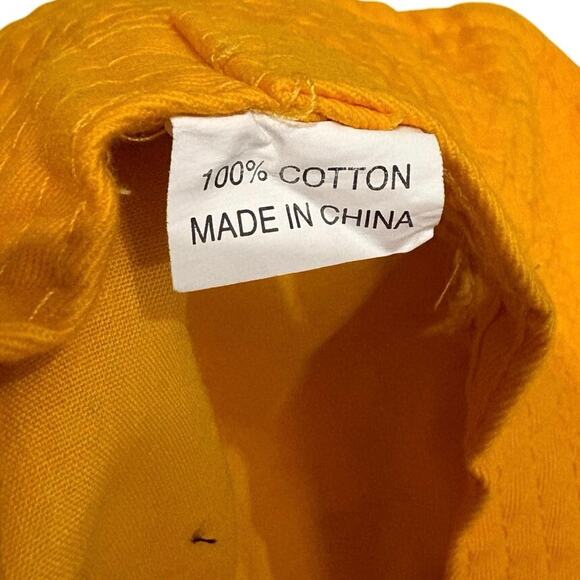 White Owl Tobacco Cigar Promo Bucket Hat Yellow 100% Cotton Adult One Size NWOT - Picture 2 of 6